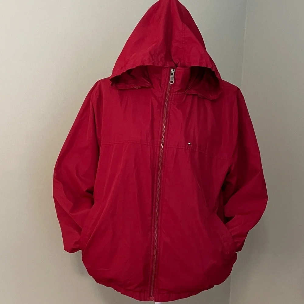Tommy Hilfiger Vibrant Red Hooded Jacket